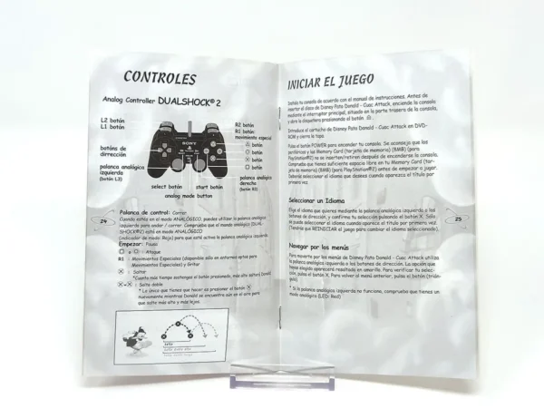 Disney's Donald Duck: Quack Attack (ESP) (v2) (Manual) para PlayStation 2, edición PAL España, de segunda mano
