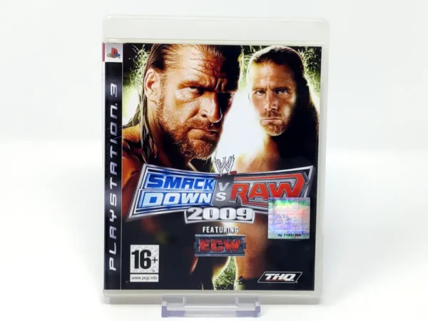 Portada de WWE SmackDown vs. Raw 2009 (ESP) (Rebajado) para PlayStation 3, edición PAL España, de segunda mano
