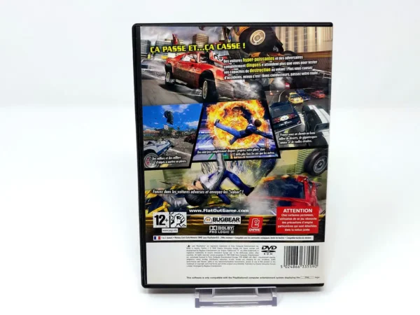 Parte trasera de FlatOut 2 (FRA) para PlayStation 2, edición PAL Francia