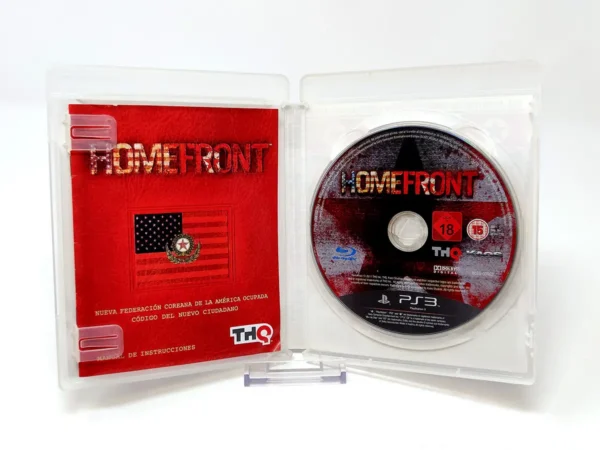 Interior del juego Homefront (ESP) para PlayStation 3 con disco y manual