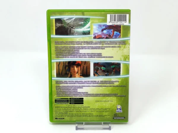 Parte trasera de Panzer Dragoon Orta (ESP) para XBOX, edición PAL España
