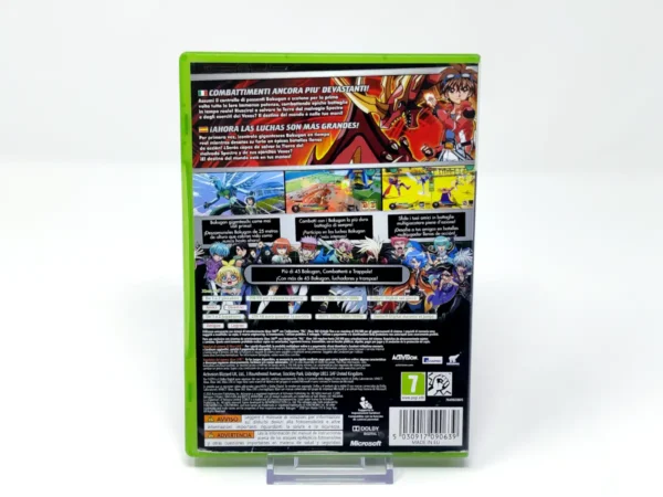 Parte trasera de Bakugan: Defenders of the Core (ESP) para XBOX 360, edición PAL España