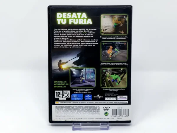 Parte trasera de Hulk (ESP) (Rebajado) para PlayStation 2, edición PAL España