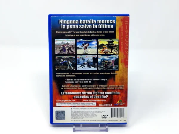 Parte trasera de Virtua Fighter 4 (ESP) (Rebajado) para PlayStation 2, edición PAL España