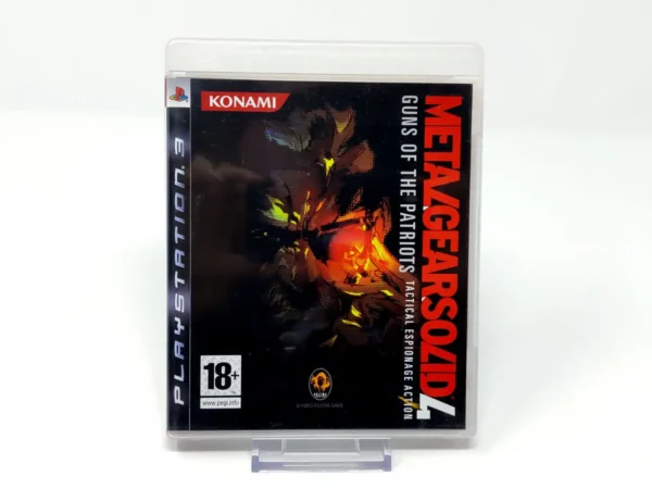 Portada de Metal Gear Solid 4: Guns of the Patriots (ESP) para PlayStation 3, edición PAL España, de segunda mano