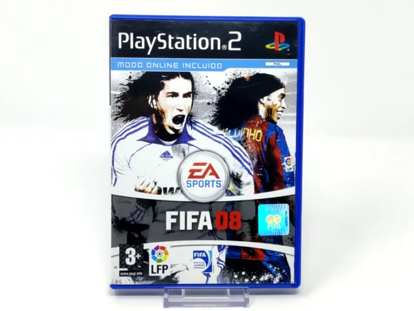 Portada de FIFA 08 (ESP) para PlayStation 2, edición PAL España, de segunda mano