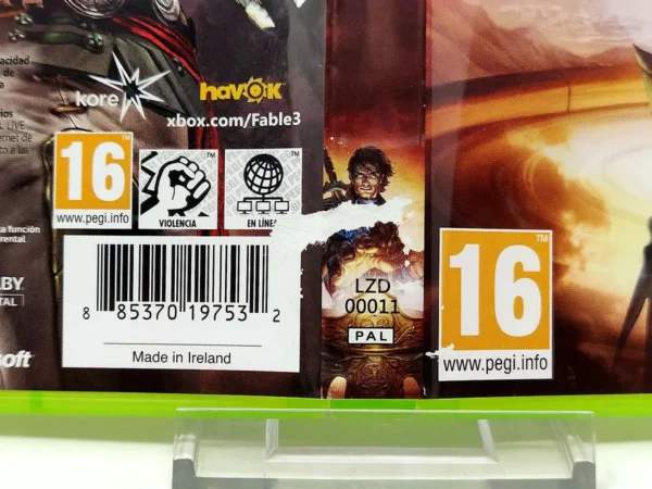 Fable III (ESP) (Carátula) para XBOX 360, edición PAL España, de segunda mano