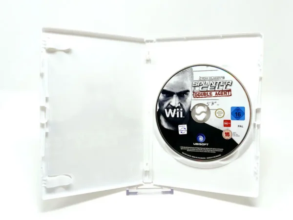 Interior del juego Tom Clancy's Splinter Cell: Double Agent (ESP) (Rebajado) para Nintendo Wii con disco y manual