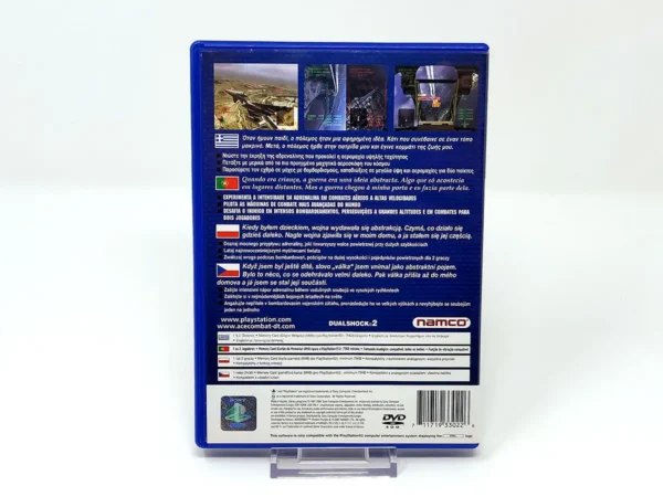 Parte trasera de Ace Combat: Distant Thunder (POR) para PlayStation 2, edición PAL Portugal