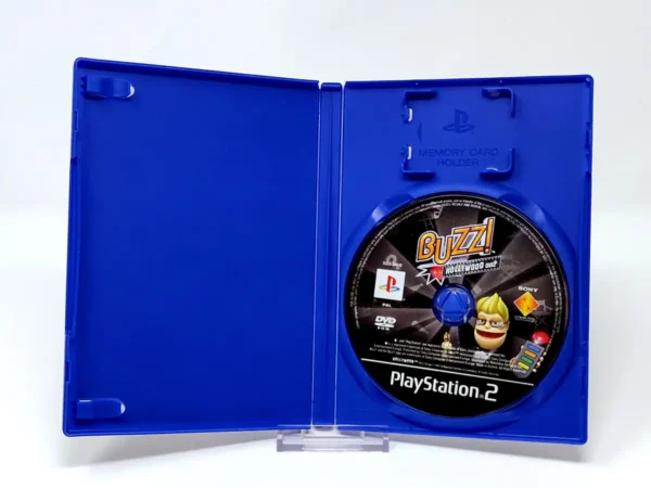 Interior del juego Buzz! Hollywood (ESP) (Rebajado) para PlayStation 2 con disco y manual
