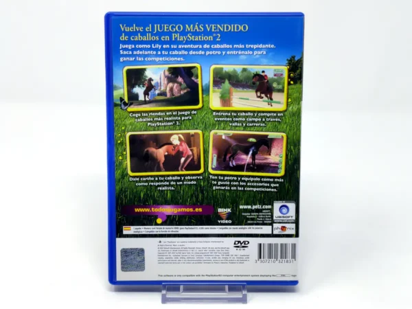 Parte trasera de Horsez: El Valle del Rancho (ESP) para PlayStation 2, edición PAL España
