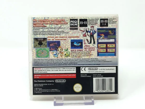Parte trasera de Pokémon: Edición Platino (ESP) para Nintendo DS