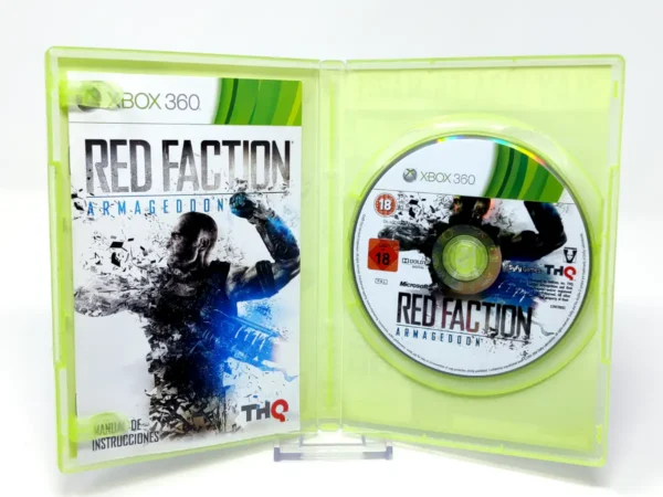 Interior del juego Red Faction: Armageddon (Edición Comando y Reconocimiento) (ESP) para XBOX 360 con disco y manual