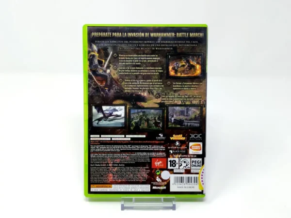 Parte trasera de Warhammer: Battle March (ESP) (Rebajado) para XBOX 360, edición PAL España
