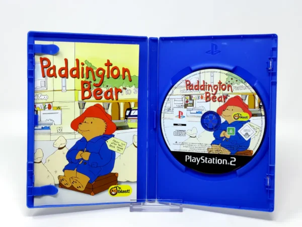 Interior del juego Paddington Bear (ESP) para PlayStation 2 con disco y manual