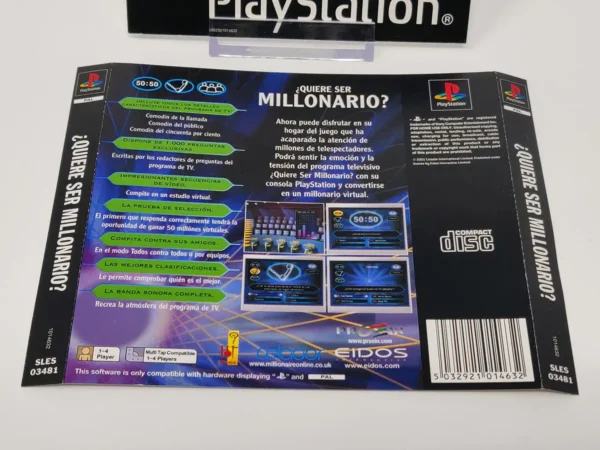 50 por 15 ¿Quiere Ser Millonario? (ESP) (Carátulas) para PlayStation 1, de segunda mano