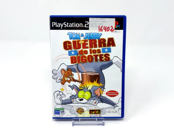 Portada de Tom & Jerry en la Guerra de los Bigotes (ESP) (Rebajado) para PlayStation 2, edición PAL España, de segunda mano