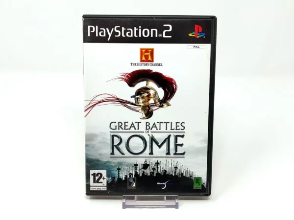 Portada de The History Channel: Great Battles of Rome (FRA) para PlayStation 2, edición PAL Francia, de segunda mano