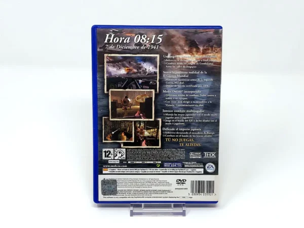 Parte trasera de Medal of Honor: Rising Sun (ESP) para PlayStation 2, edición PAL España