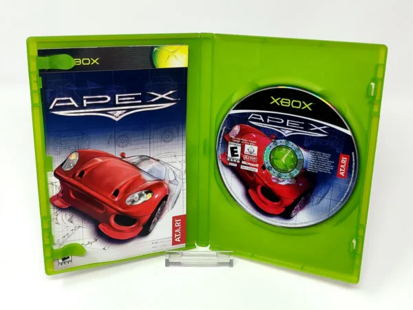 Interior del juego Apex (USA) para XBOX con disco y manual