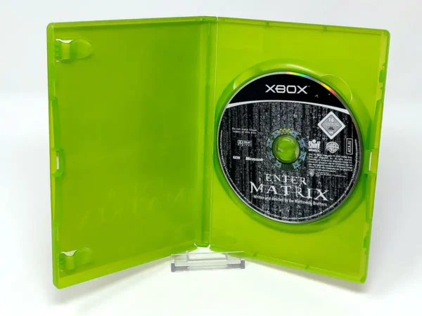 Interior del juego Enter the Matrix (ESP) (Rebajado) para XBOX con disco y manual