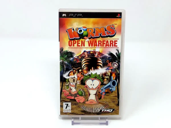 Portada de Worms: Open Warfare (ESP) para PSP, edición PAL España, de segunda mano