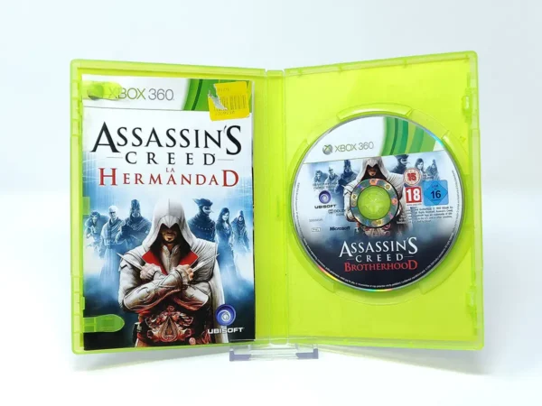 Lateral de la caja de Assassin's Creed: La Hermandad (ESP) (Rebajado) para XBOX 360