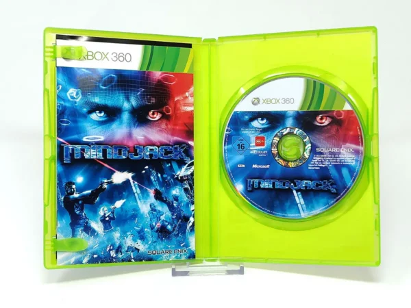 Interior del juego Mindjack (UK) para XBOX 360 con disco y manual
