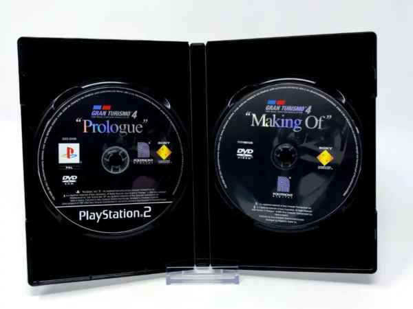 Interior del juego Gran Turismo 4: Prologue (ESP) (Rebajado) para PlayStation 2 con disco y manual