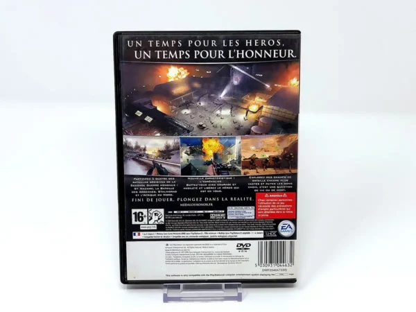 Parte trasera de Medal of Honor: Les Faucons de Guerre  (FRA) para PlayStation 2, edición PAL Francia