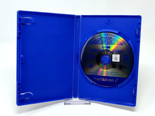 Interior del juego MotorStorm: Arctic Edge (ESP) (Promo) para PlayStation 2 con disco y manual