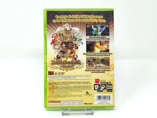 Parte trasera de Battle Fantasia (ESP) (Rebajado) para XBOX 360, edición PAL España