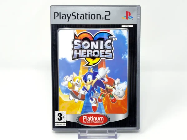 Portada de Sonic Heroes (ESP) (Platinum) para PlayStation 2, edición PAL España, de segunda mano