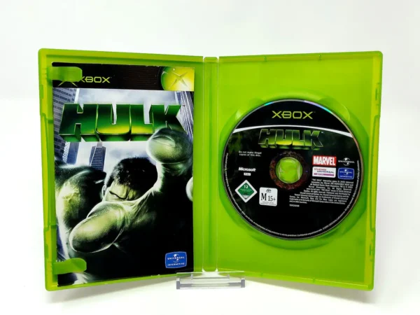 Interior del juego Hulk (FRA) para XBOX con disco y manual