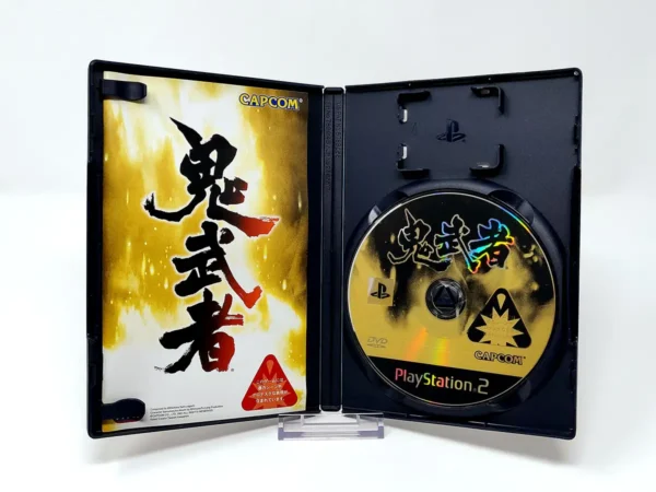 Interior del juego Onimusha: Warlords (JAP) para PlayStation 2 con disco y manual