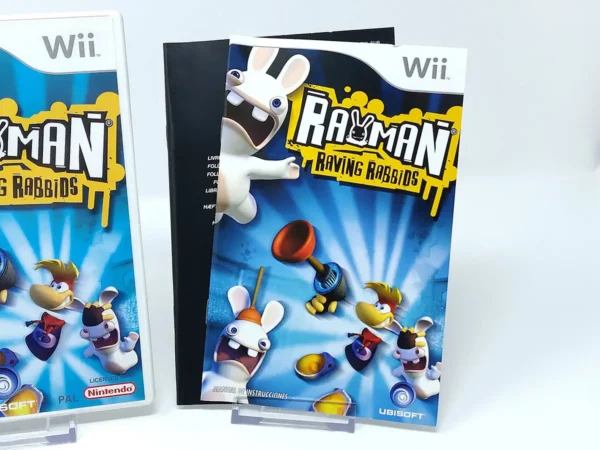 Rayman: Raving Rabbids (ESP) (Rebajado) para Nintendo Wii, edición PAL España, de segunda mano