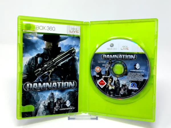 Interior del juego Damnation (ESP) (Rebajado) para XBOX 360 con disco y manual