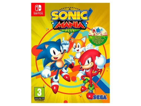 Portada de Sonic Mania Plus (ESP) para Nintendo Switch, edición PAL España, nuevo