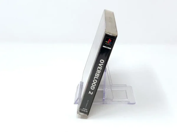 Lateral de la caja de OverBlood 2 (UK) para PlayStation 1