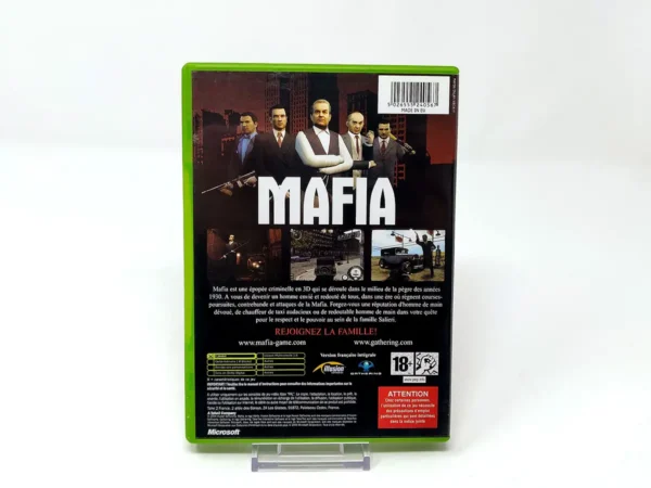 Parte trasera de Mafia (FRA) para XBOX, edición PAL Francia