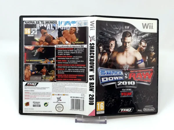 WWE SmackDown vs. Raw 2010 (ESP) (Carátula) para Nintendo Wii, edición PAL España, de segunda mano
