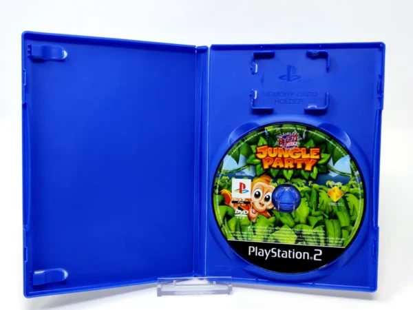 Interior del juego Buzz! Junior: Jungle Party (UK) (Rebajado) para PlayStation 2 con disco y manual