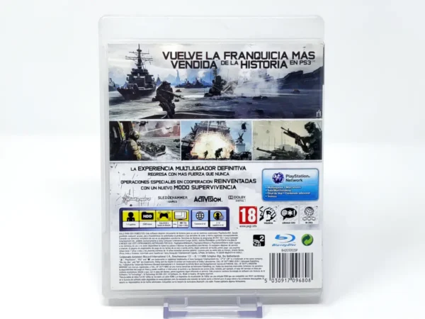 Parte trasera de Call of Duty: Modern Warfare 3 (ESP) (Rebajado) para PlayStation 3, edición PAL España