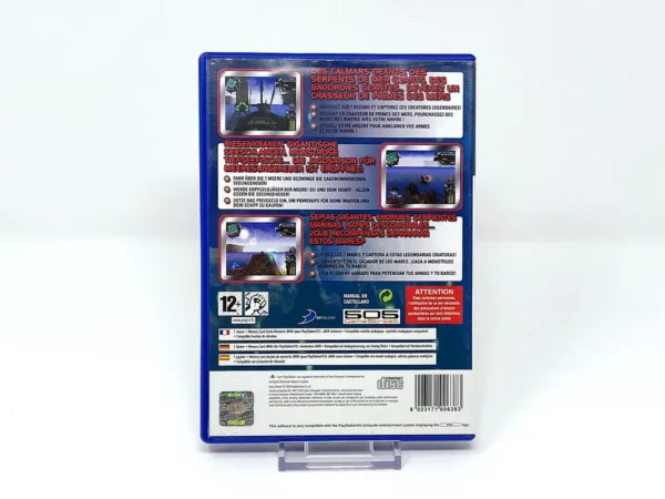 Interior del juego Deep Water (ESP) para PlayStation 2 con disco y manual