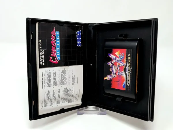 Interior del juego Cyborg Justice (ESP) (Rebajado) para Sega Mega Drive con disco y manual