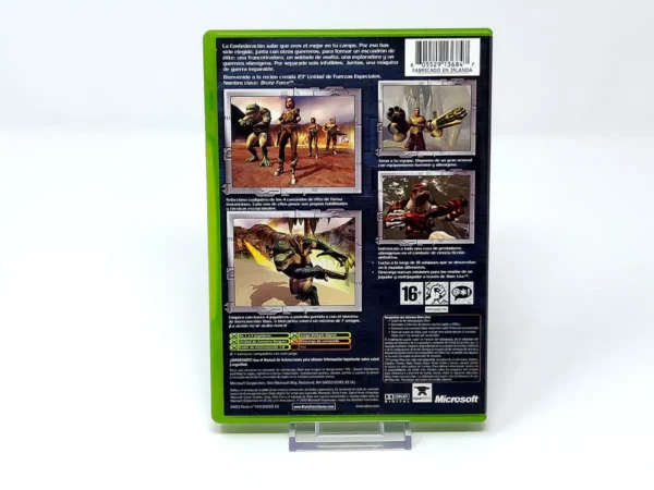 Parte trasera de Brute Force (ESP) para XBOX, edición PAL España