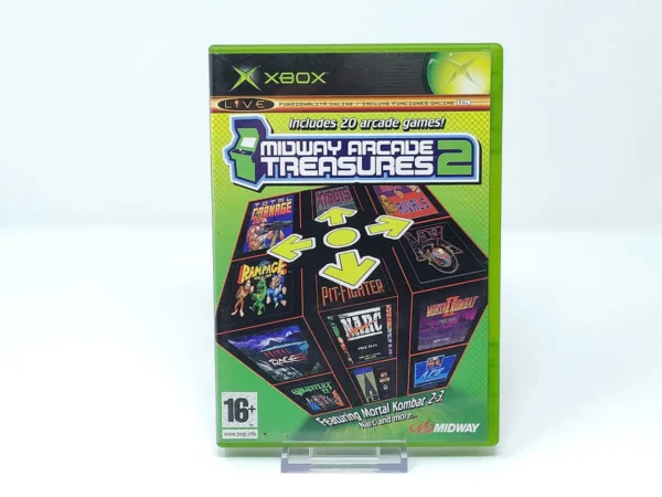 Portada de Midway Arcade Treasures 2 (ESP) para XBOX, edición PAL España, de segunda mano