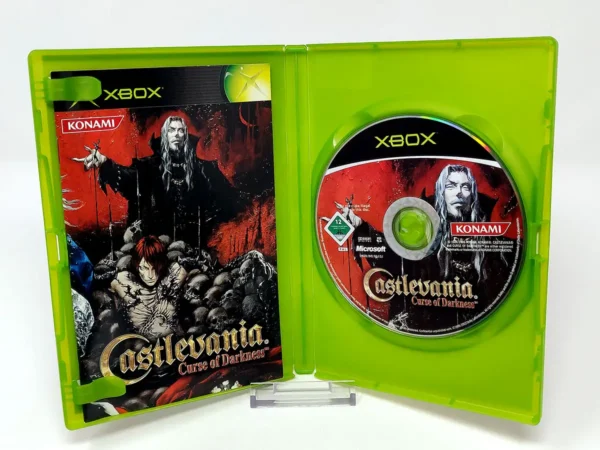 Interior del juego Castlevania: Curse of Darkness (ESP) para XBOX con disco y manual