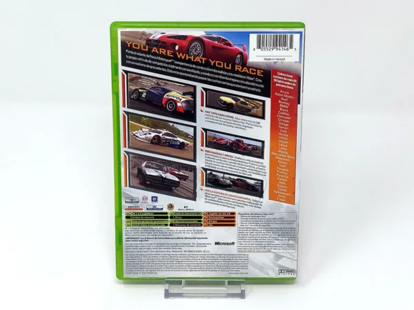 Parte trasera de Forza Motorsport (ESP) para XBOX, edición PAL España