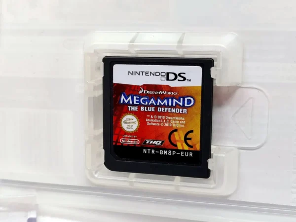 Lateral de la caja de Megamind: El Defensor Azul (ESP) para Nintendo DS